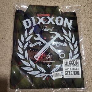 Dixxon Flannel Button-Down Shirt Plaid - Men’s L Limited Edition Elm Street.